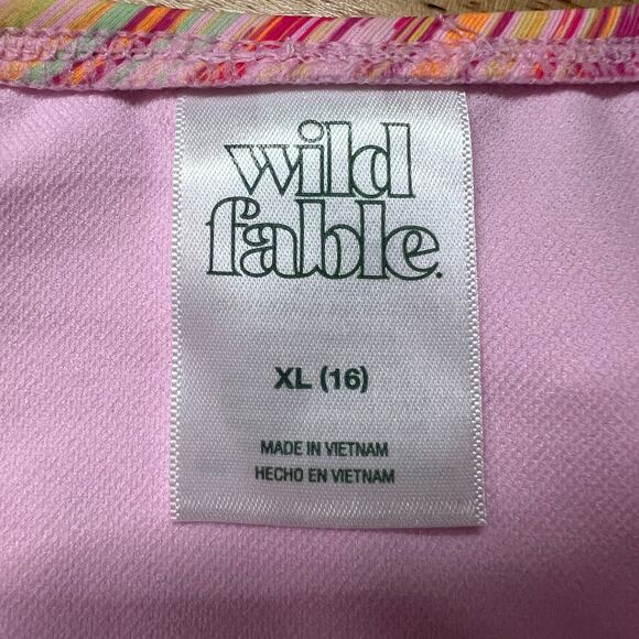 Wild Fable Women's Pink Space Dye Cheeky Bikini Bottom - Size XL - NWT - Picture 2 of 8